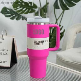 water bottle Mugs 40oz Mug Tumbr With Hand Insulated Tumbrs Lids Straw 40 oz Stainss Steel Coffee Termos Cup ready to ship Vacuum Insulated Water Botts