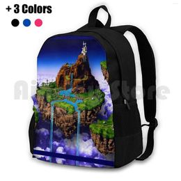 Backpack Zeal Custom Design Outdoor Hiking Waterproof Camping Travel Snes Video Games Rpg Chrono Trigger Lucca Marle Frog