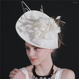 Headpieces Flower Feather Wedding Evening Party Tea Mesh Hair Band Fascinator Hat