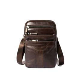 Wristlets Fashion Men Crossbody Bag Fashion Leather Shoulder Bag High Quality Messeger Travel Business Mens Hand bag For Phone Bag