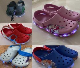 Designer crsc Infant Slipper slides big Baby Slide summer sandals solid Slippers kids shoes sandal eva LED lights boys girls 3949618