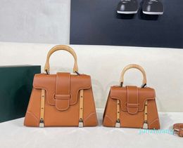 Designer -Bag Wooden Handle Handbag Saddle Difference Single Shoulder Diagonal Straddle Womens