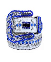 Fashion Belts for women mens designer simon Shiny Rhinestones Multicolor1732 belts6470337