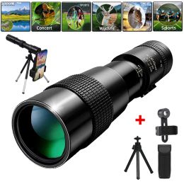 Telescopes Portable Powerful 10300x40 Hd Zoom Telescope High Quality Metal Monocular Long Range Binoculars Professional for Hunting Travel