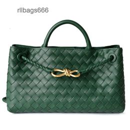 Quality Venetass One Woven Womens Bottegs High Ba Metal Cowhide West/East Bags Lady Totes Ha New Andiamo Buckle Rope Shoulder Leather Tote 1SFU