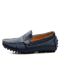 Mens genuine leather shoes driver loafer slipon official shoes gentle mens travel walk shoe casual comfort breath shoes for Men z9371804