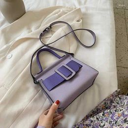 Shoulder Bags Contrast Color Mini Tote Bag 2024 Fashion High-quality PU Leather Women's Designer Handbag Travel Messenger
