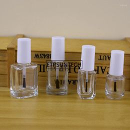 Storage Bottles Empty Nail Polish And Small Brush Art ContainerTransparent Glass Oil Container F1891