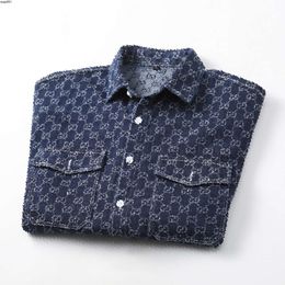 Men Designers Jeans Wear Jackets Letter Embroidery Front Pocket Mens Coats Outerwear Clothing Blue