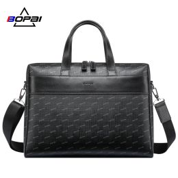 Briefcases Bopai Briefcase 15 Inch Laptop Handbags Men Pvc Messenger Bags Office Work Business Shoulder Cross Body Computer Documents Tote