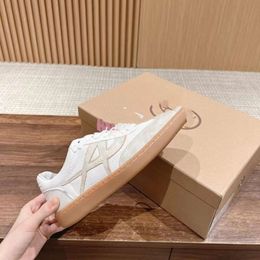 High End 2024 Spring New Colored Heightened Little White Women's Genuine Leather Flat Bottom Round Head Lace Up Casual Sports Board Shoes