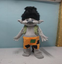 New Mascot Costume Trolls Branch Mascot Parade Quality Clowns Birthdays Troll party fancy Dresss9393077