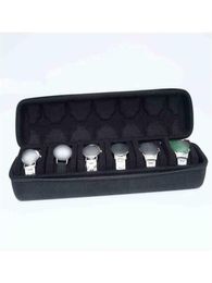 6 Slot Watch Travel Case EVA Watch Holder with Handle Jewellery Storage Black H220512224T6353623