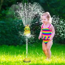 Sand Play Water Fun Sprinkler For Kids360 Rotation Baby Bathing Toy Kids Cute Dinosaur Waterwheel Spray Sprinkler Bathtub Shower Game Toy For Kids L416