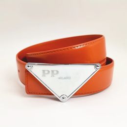 Designer belt letter Triangle Buckle Belt Men women belt Genuine Leather Copper Steel 3.8CM Fashion Classic Solid Color Adjustable Smooth Buckle Blet