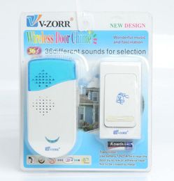 Wireless Chime Doorbell Door Bell Digital Single Receiver 36 Tunes 100m Range Remote Control Home Gate Security2015652