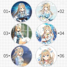 Brooches Suomi Girls Frontline Badge Brooch Anchor Peripherals Pin Trinket Jewellery Gift For Friend Anime Decoration Metal School Bag