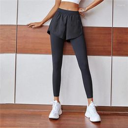 Women's Pants 2 In1 Fitness High Waisted Elastic Tight Running Quick Drying Breathable Comfortable Sport Yoga Women Leggings