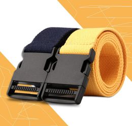 Big s TimeLimited Fashion Designers Men And Women Canvas Belts Casual Sports Metal Plastic Buckle Belt Outdoor Sport Fem2366101