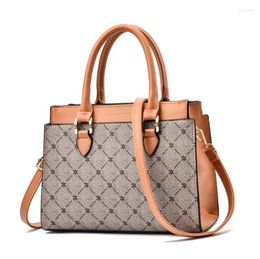 Shoulder Bags Printed Female Handbag 2024 Middle-Aged Lady Mother Messenger Bag Fashion Large-Capacity Tote