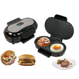 Barbecues Beijamei small steak hamburger machine Egg Frying Pan Electric sandwich maker bread oven breakfast barbecue maker machine