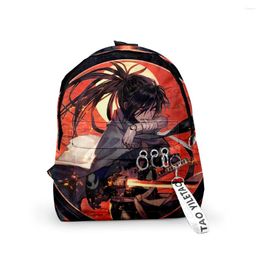 Backpack Harajuku Dororo School Bag Boys Girls Cute Small Travel Bags 3D Print Oxford Waterproof Key Chain Notebook Backpacks