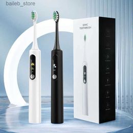 Toothbrush Intelligent Magnetic Suspension Ultrasonic Electric Toothbrush Rechargeable Soft Bristles Waterproof Screen / Visualization DIY Y240419TZX4