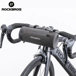 Bags ROCKBROS Waterproof Bike Front Tube Bag Bicycle Handlebar Basket Pack Cycling Frame Pannier Bicycle Accessories