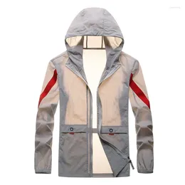 Men's Jackets Sunscreen Clothing For Men Summer Thin Jacket Ice Silk Transparent Outdoor Leisure Loose Sports Fashion