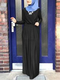 Ethnic Clothing Ramadan Black Abaya Dubai Turkey Islam Muslim Long Dress Kaftan Abayas For Women Ka Caftan Robe Femme Musulmane d240419