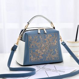 Bags Embroidery Women Messenger Bag Cherry Blossoms Fashion Simple Popular Handbags Lady Female Brand Designer