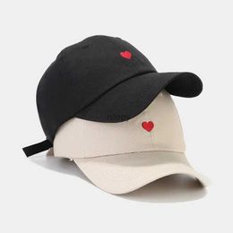 Ball Caps 2023 Spring Cotton Cartoon Love Embroidery Casquette Baseball Cap Adjustable Snapback Hats for Men and Women 145