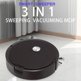 3 In 1 Smart Sweeping Robot Home Mini Sweeper Sweeping and Vacuuming Wireless Vacuum Cleaner Sweeping Robots For Home Use 240418