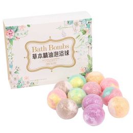 B4JS Bubble Bath 12pcs/set Bath Gift Natural Mini Handmade Bathing Foot Spa Bomb Rich Essential Oils Moisturising Dry Skin Relaxing Scent Organic d240419