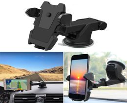 360° Rotations Adjustable Car Holder Sucker Support Windshield Mount Bracket for Less than 6 inch Mobile Cell Smart Phones6162264