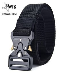 dwtsmen Military Tactical Belts for Men Army Training Nylon Metal Buckle Waist Belt Outdoor Waistband3527843