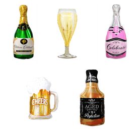 Champagne and Wine Bottle Balloons ,Foil Balloons,Birthday, Bachelorette and Engagement Party Decorations