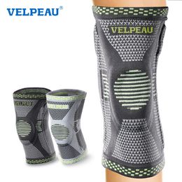 VELPEAU Knee Pad Silicone for Arthritis Pain Spring Compression Kneepad Support for Fitness Gear Basketball Volleyball Protector 240416