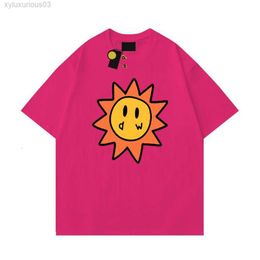 Drawdrew t Shirt Men Designer Smiley Sun Playing Cards Tee Graphic Printing Drew Tshirt Summer Trend Short Sleeve Casual Shirts Top 5450