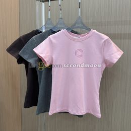 Round Neck T Shirt Women Short Sleeve Tees Luxury Letter Print Tee Summer Casual Style Shirts