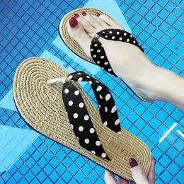 Slippers Comemore 2024 Women's Sandals Flip Flops Women Summer Outside Wear Flat Bohemian Beach Ladies Shoes On Sale