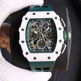 Watch Fibre Carbon Business Watch Automatic Rm11-03Wristwatch For Mens Zy Watches Rm11 Designer Rubber Superclone Mechanical Top Skeleto Fly-Back Zy 504