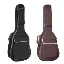 Cases 36/38/39/40/41 Inch Waterproof Guitar Backpack Thicken 12mm Oxford Padded Cotton Soft Carry Case Acoustic Black Bag XA845M