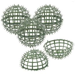 Decorative Flowers Wire Topiary Sphere Artificial Grass Ball Frame Flower Stand Wedding Arrangement Holder