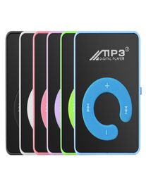 Portable Mini Mirror Clip MP3 Player Music Media Support Micro SD TF Card Fashion Hifi MP3 for Outdoor Sports2432929