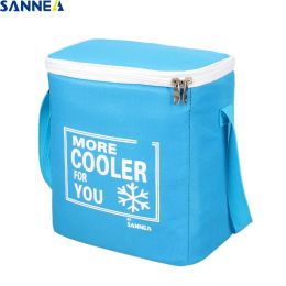 Bags SANNE 8L Waterproof Insulated Thermal Bag Solid Colour Cooler Bag Thermal Portable Insulated Lunch Bag Can Carry Food and Drink