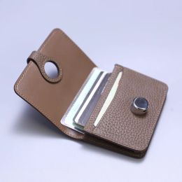 Wallets Genuine Leather Unisex Money Bag Luxury Design Famous Brand Hasp Square Wallet Fashion Card Holders Women Small Coin Purses