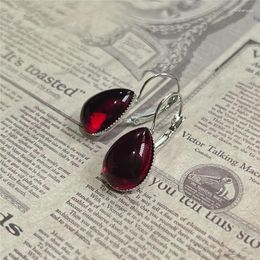 Dangle Earrings Gothic Blood Red Hanging For Women Vintage Witch Night Goth Drop Creative Personality Ladies Jewellery