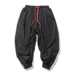 Men's Pants Spring And Autumn Men Loose Harem Oversize Cotton Linen Sweatpants Casual Drawstring Trousers Fashion Male