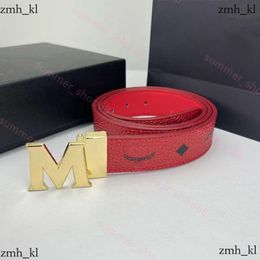 Mcm1688 Belt Classical Belts for Women Designer Men Belt Fashion Business Casual Belt Wholesale Brown Black Mens Waistband Womens Metal Buckle Leather Metallic 204